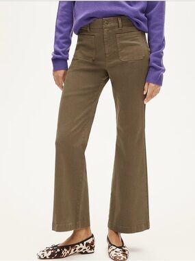 J Crew Charley Kickout Cropped Pants
